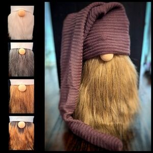 Purple Gnome Hat with Choice of Bearded Gnome Body | Interchangeable Gnome